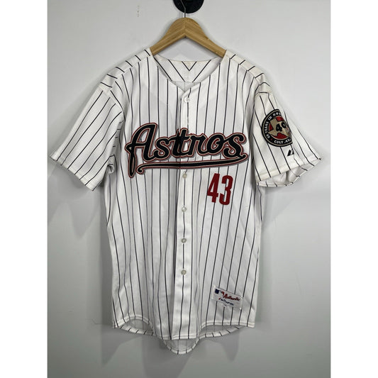 Mens 40 Year Houston Astros Vintage Majestic Authentic MLB Baseball Jersey Sz 46