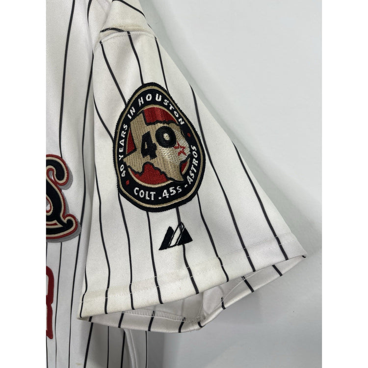 Mens 40 Year Houston Astros Vintage Majestic Authentic MLB Baseball Jersey Sz 46