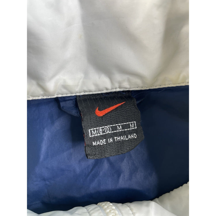 Nike Windbreaker Jacket Colorblock Full Zip Navy White Yellow Size M