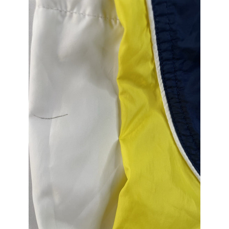 Nike Windbreaker Jacket Colorblock Full Zip Navy White Yellow Size M