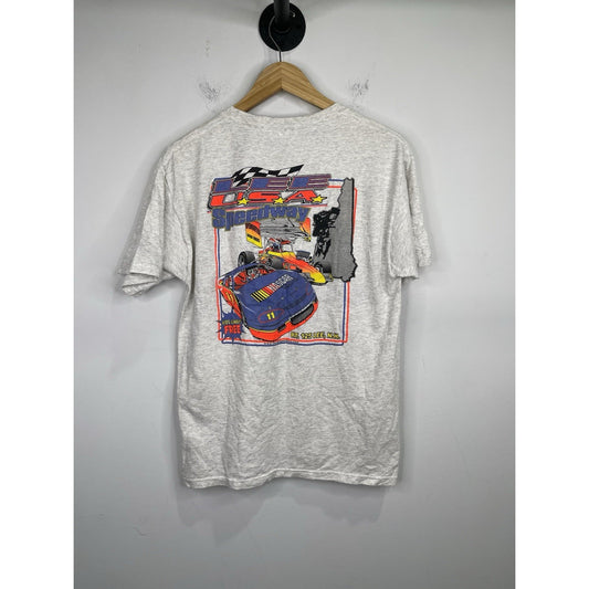 Men’s Vintage Lee U.S.A Speedway Graphic Double Sided T Shirt Sz M