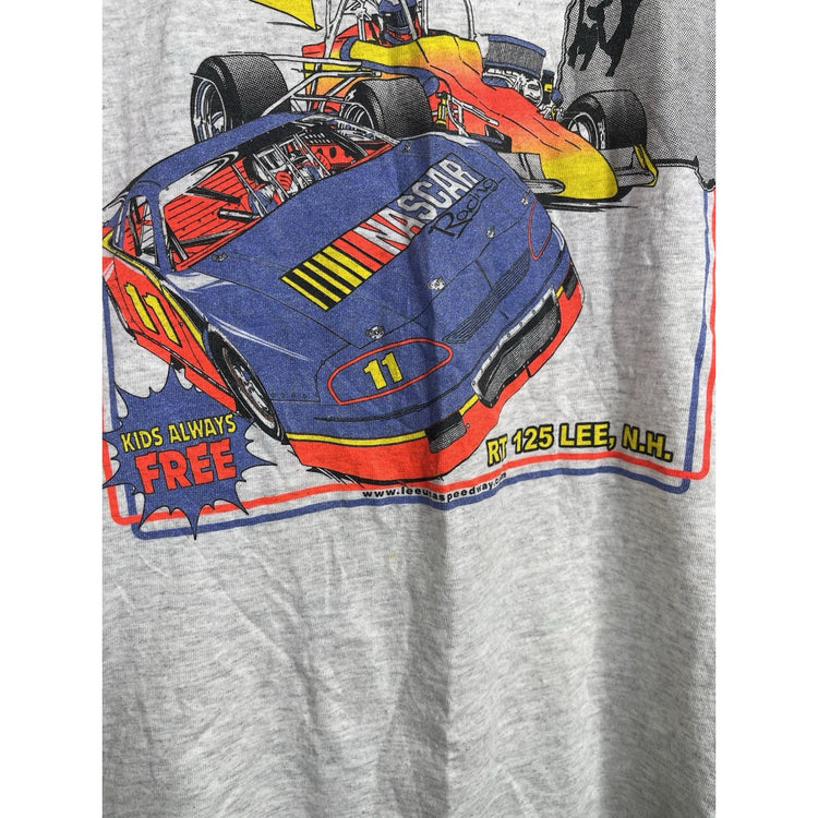 Men’s Vintage Lee U.S.A Speedway Graphic Double Sided T Shirt Sz M