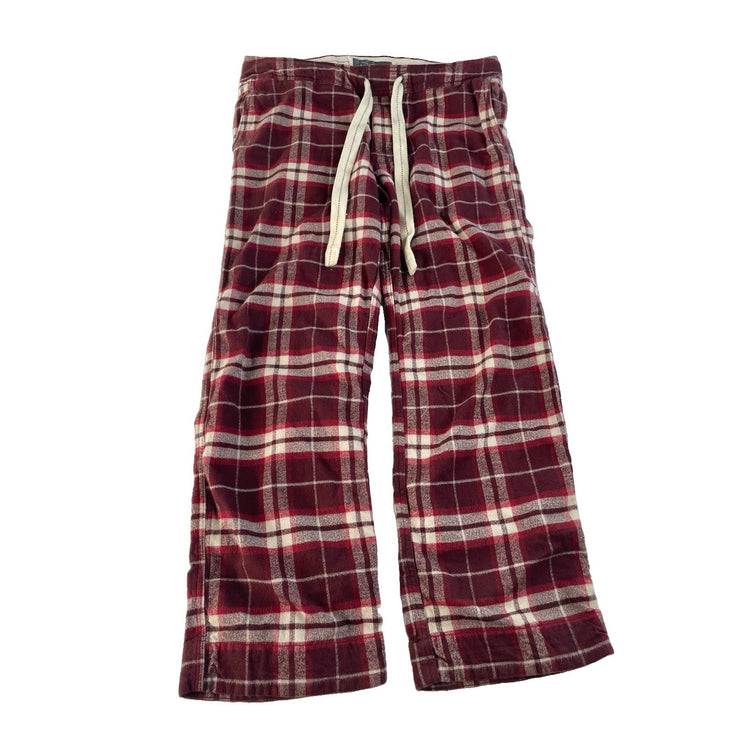 Mens Abercrombie & Fitch Red Plaid Flannel Lounge Pants Size S