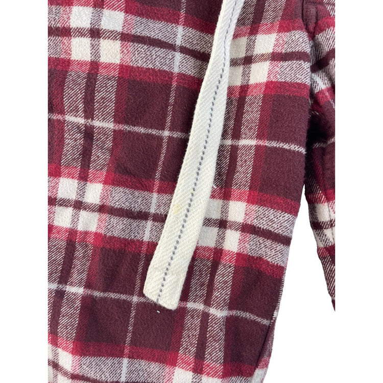 Mens Abercrombie & Fitch Red Plaid Flannel Lounge Pants Size S