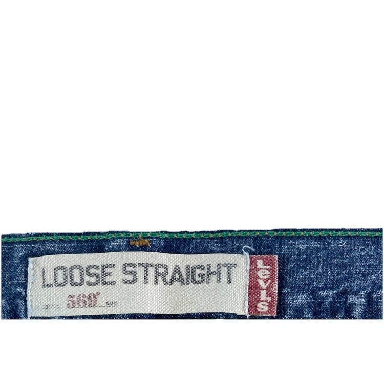 Mens Levis Loose Fit Light-medium Wash Jorts Size 32