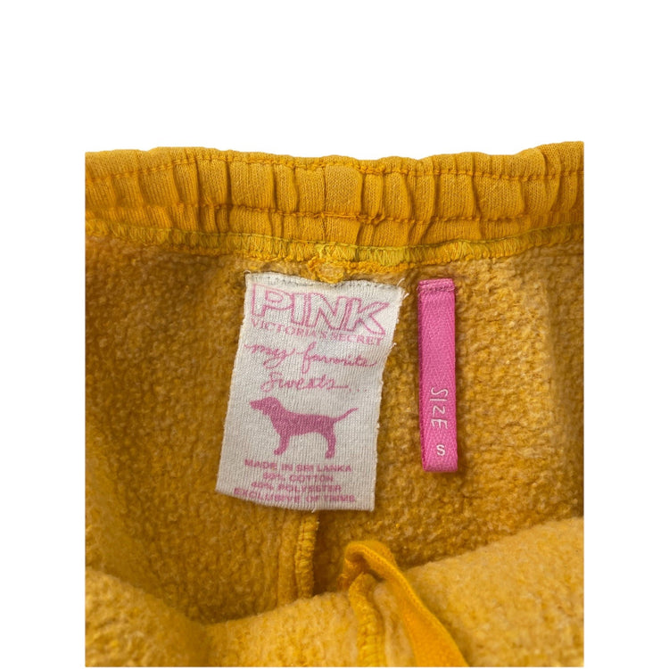 Women’s Victoria Secret Yellow PINK Joggers Size S