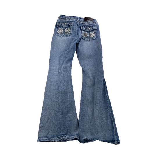 Women’s Westfield Eagle Embroidered Back Pockets Light Wash Boot Jeans Size 11