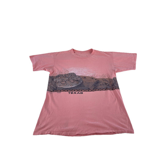 Mens Vintage 1989 San Segal Texas Desert Rattlesnake Graphic T-Shirt Size Xl