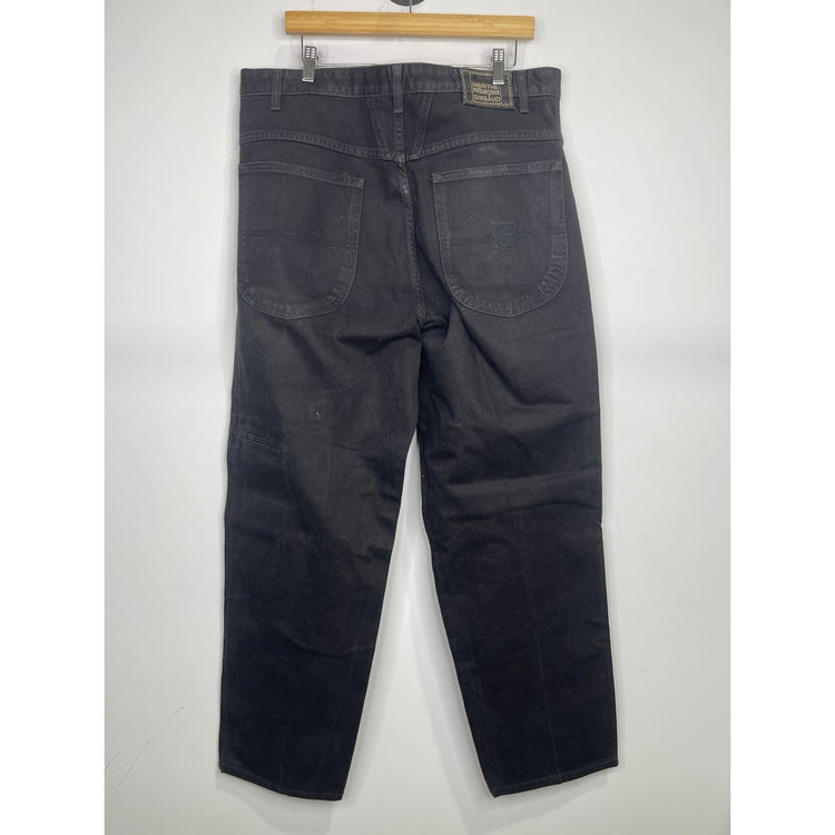Men’s Le Jean De Marithe Francois Girbaud Jeans 36x33 Vintage Baggy Black Pants