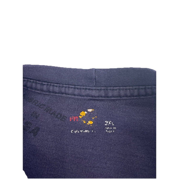 Mens Carhartt Dark Navy Blue Longsleeve Blank Solid Shirt Size 2Xl
