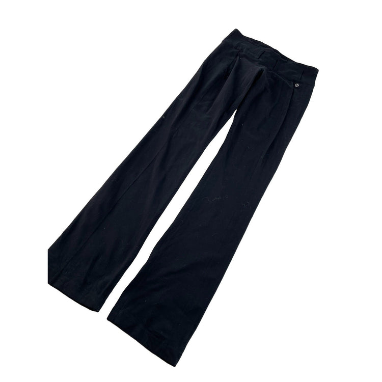 Women's Lululemon Athletica Black Wide-Leg Athletic Pants Size 8