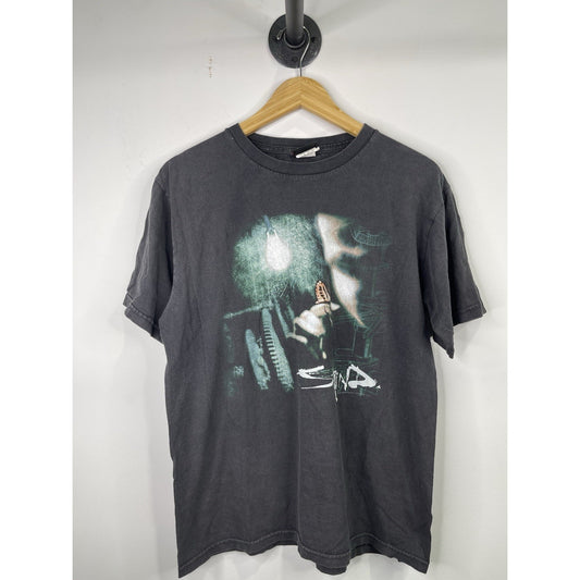 Vintage 2001 Mens StainD Band Butterfly Album Black T-shirt Sz Large