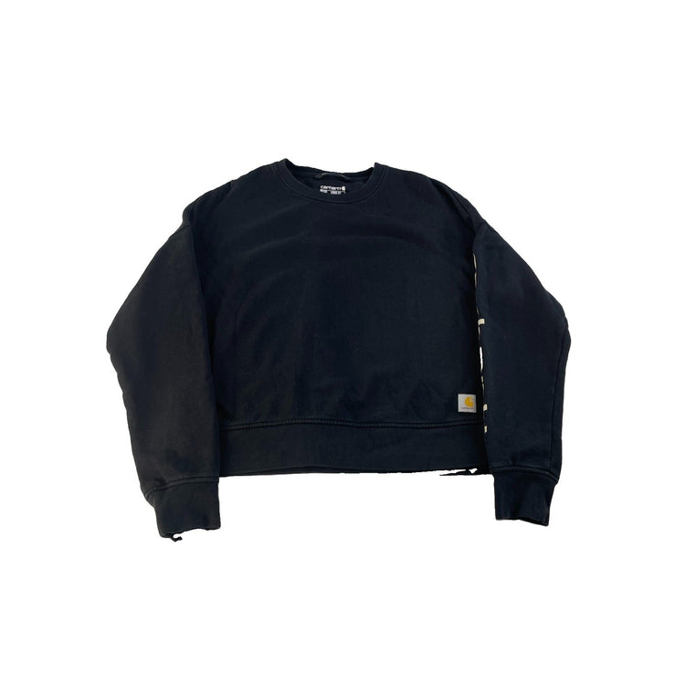 Women's Carhartt Tencel Fiber Series Loose Fit Black Crewneck Sweatshirt Size S