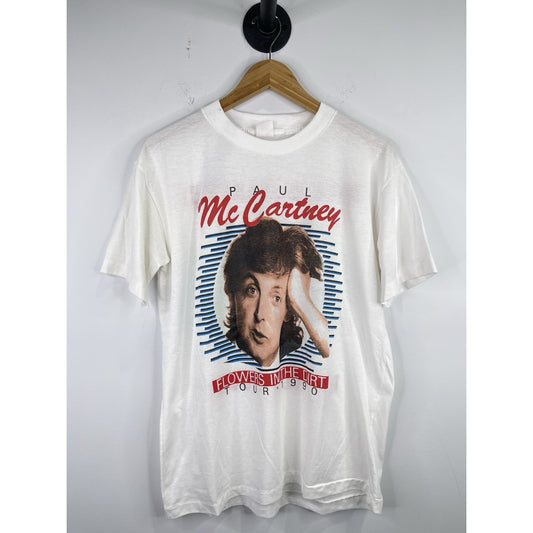 Vintage 1990 Paul McCartney flowers in the dirt Concert Tour t shirt Sz L