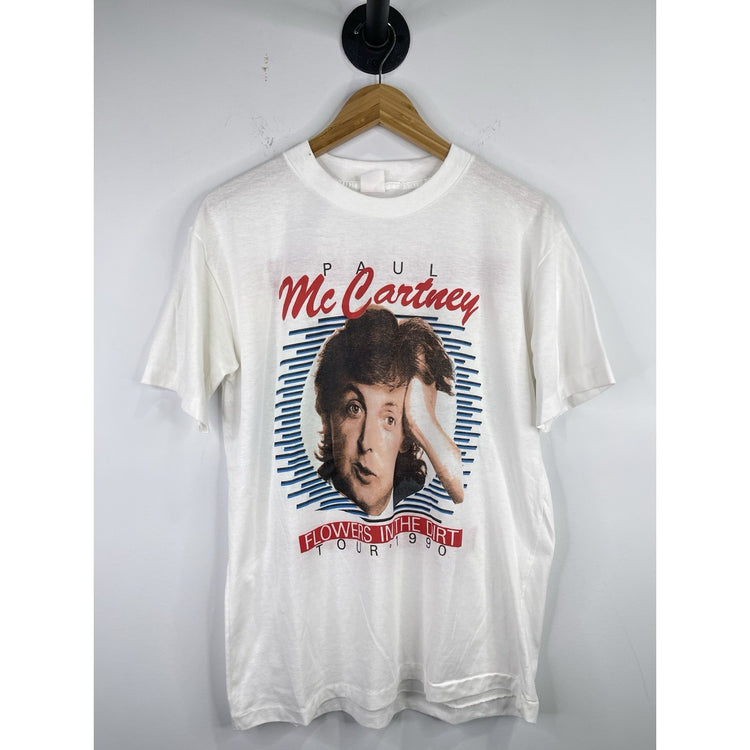 Vintage 1990 Paul McCartney flowers in the dirt Concert Tour t shirt Sz L