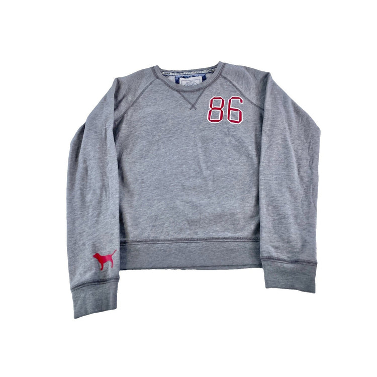 Womens Victoria Secret University Of PINK Collection Gray Sweatshirt #86 Size M