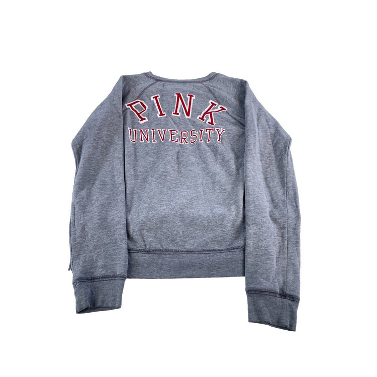 Womens Victoria Secret University Of PINK Collection Gray Sweatshirt #86 Size M