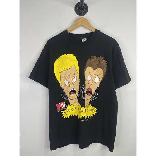 Vintage 1993 Beavis and Butthead MTV Single Stitch T-Shirt Size Large