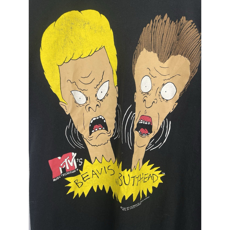 Vintage 1993 Beavis and Butthead MTV Single Stitch T Shirt Size Large