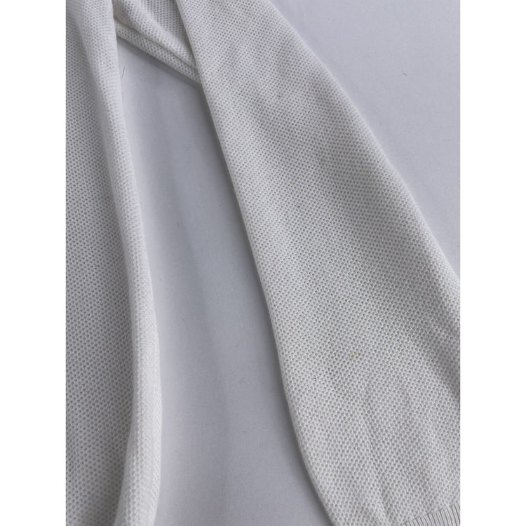 Mens Polo Ralph Lauren Size Medium White Knitted Quarter Zip Sweater