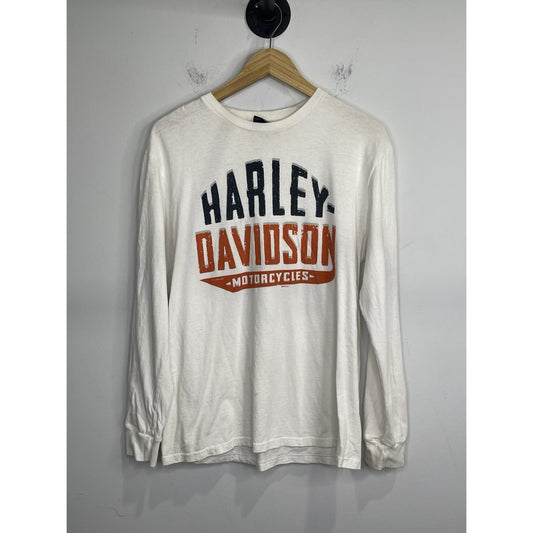 Men’s 2019 HD Harley Davidson Long Sleeve Graphic White Sz M