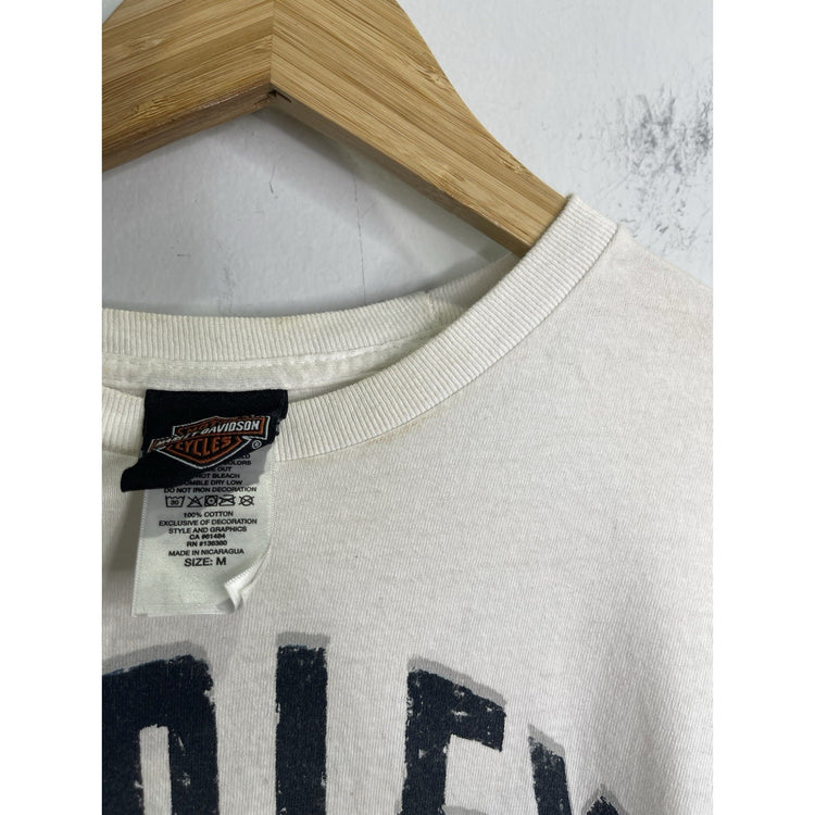 Men’s 2019 HD Harley Davidson Long Sleeve Graphic White Sz M