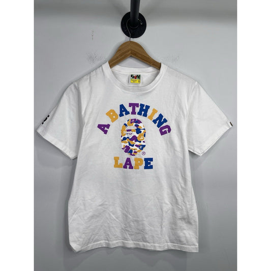 A BATHING BAPE LAPE Colorful Camo Small T-shirt