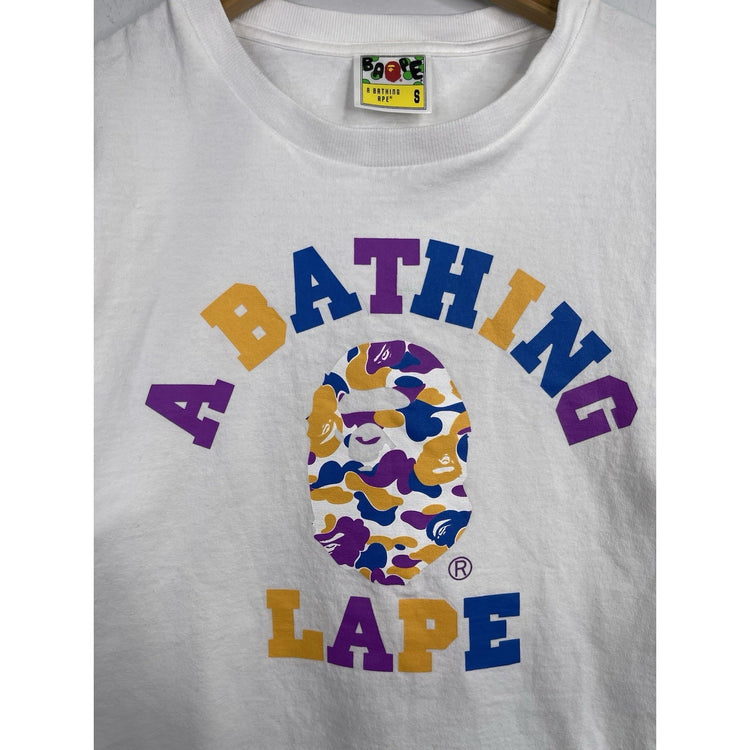 A BATHING BAPE LAPE Colorful Camo Small T-shirt