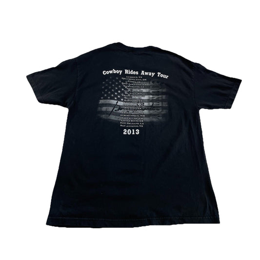 Men’s Vintage 2000s Black Tee Strait Country Size Xl