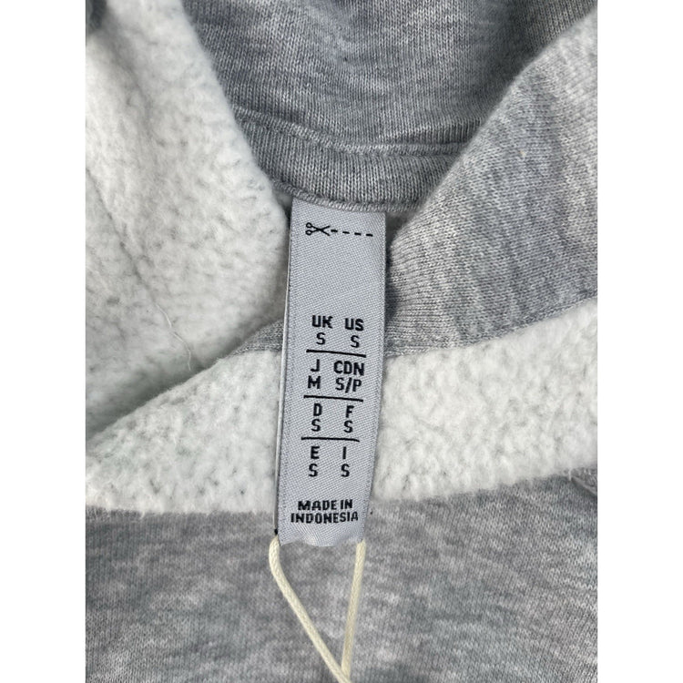 Mens Adidas Originals NWT Gray Sherpa Fleece Trefoil Pullover Hoodie SIZE S
