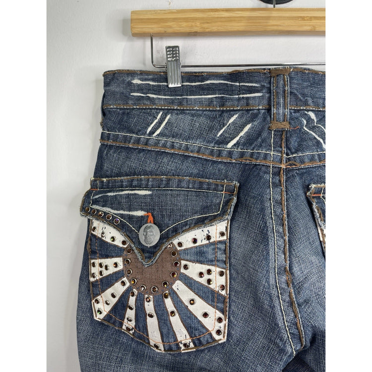 Laguna Beach Jeans Men's Corona del mar Denim red crystal sunset Size 32