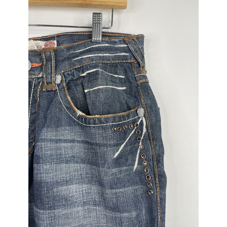 Laguna Beach Jeans Men's Corona del mar Denim red crystal sunset Size 32