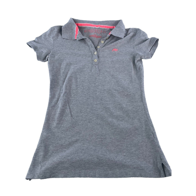 Womens Aeropostale Gray Polo Tee A87 Logo Size S/P