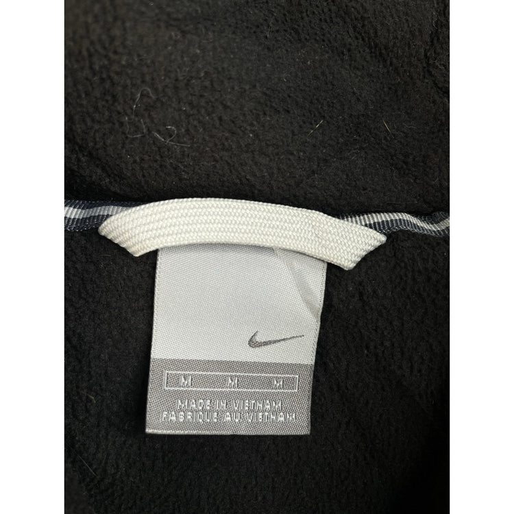 Men Vintage Nike Two-Tone Gray Black Hooded Winter Jacket Size M