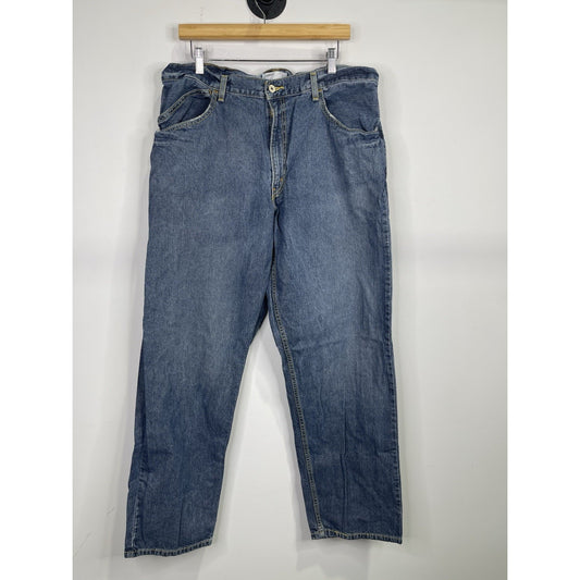 VTG Men’s Levis Silver Tab Baggy Jeans Dark Wash Denim 36x32