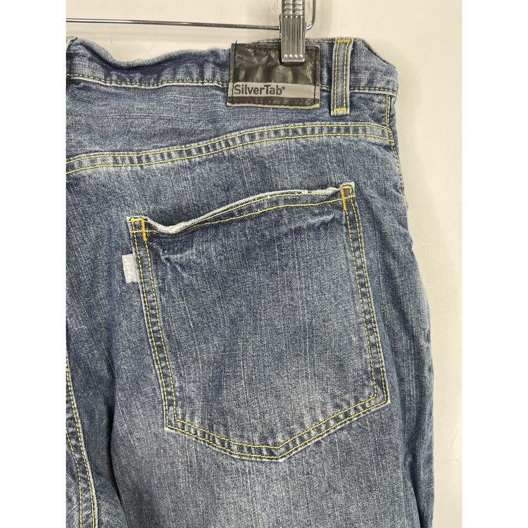 VTG Men’s Levis Silver Tab Baggy Jeans Dark Wash Denim 36x32