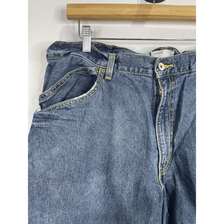 VTG Men’s Levis Silver Tab Baggy Jeans Dark Wash Denim 36x32