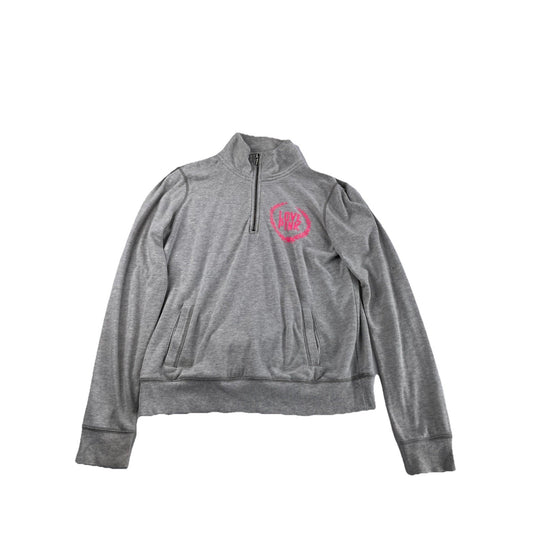 Womens Victoria’s Secret PINK Grey Quarter Zip Sweater Size Medium