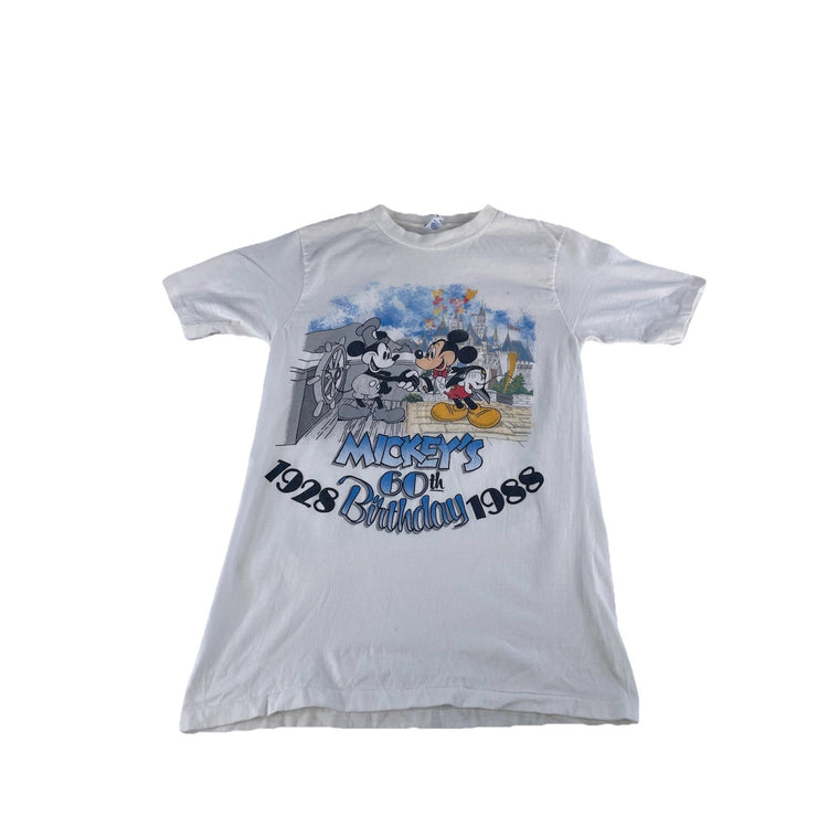 Mens Vintage Disney 1988 Mickey Mouse 60th Birthday T-Shirt Size M