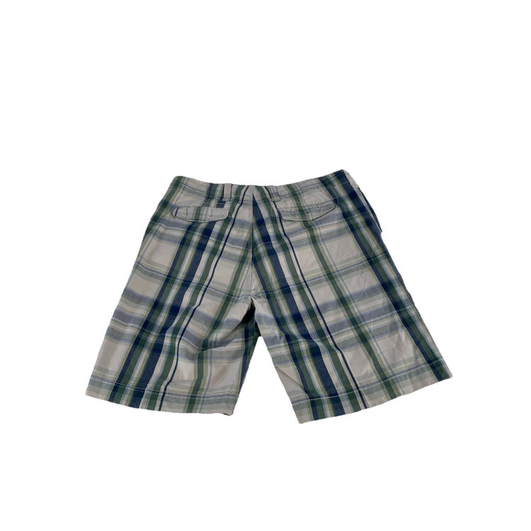 Mens PLUGG CO Multicolor Plaid Pattern Cargo Shorts Size 38