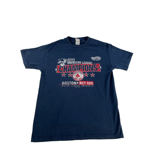 Mens 2004 Vintage Boston Red Sox World Series Champions Graphic T-Shirt Size L