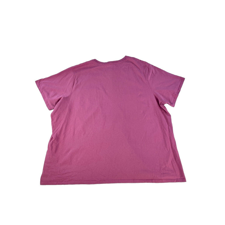 Mens Carhartt Magenta Pink Loose Fit Short Sleeve Pocket T Shirt Size 3X