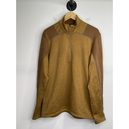Adult Patagonia Sweater Half-Zip Synthetic Orange Pullover Jacket Sz L