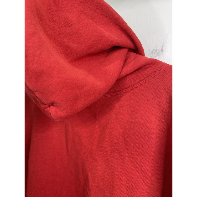 Men’s Red Distressed Arkansas Razorbacks Hoodie Sweatshirt Sz XL