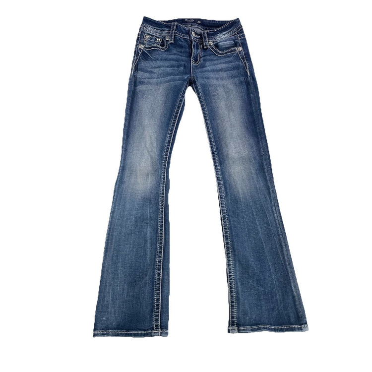 Women’s Vintage Miss Me Womens Bootcut Blue Jeans Size 24