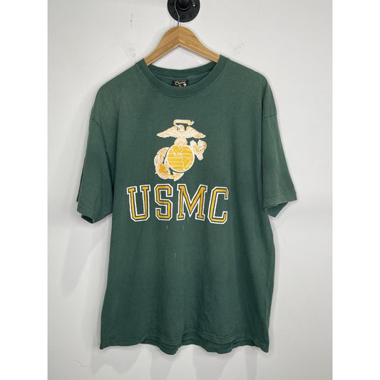 Vintage United States Marines Corps Men’s Large USMC Green Soffe Single Stitch