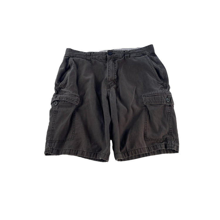 Mens Old Navy Olive Army Green Multi Pocket Classic Length Cargo Shorts Size M