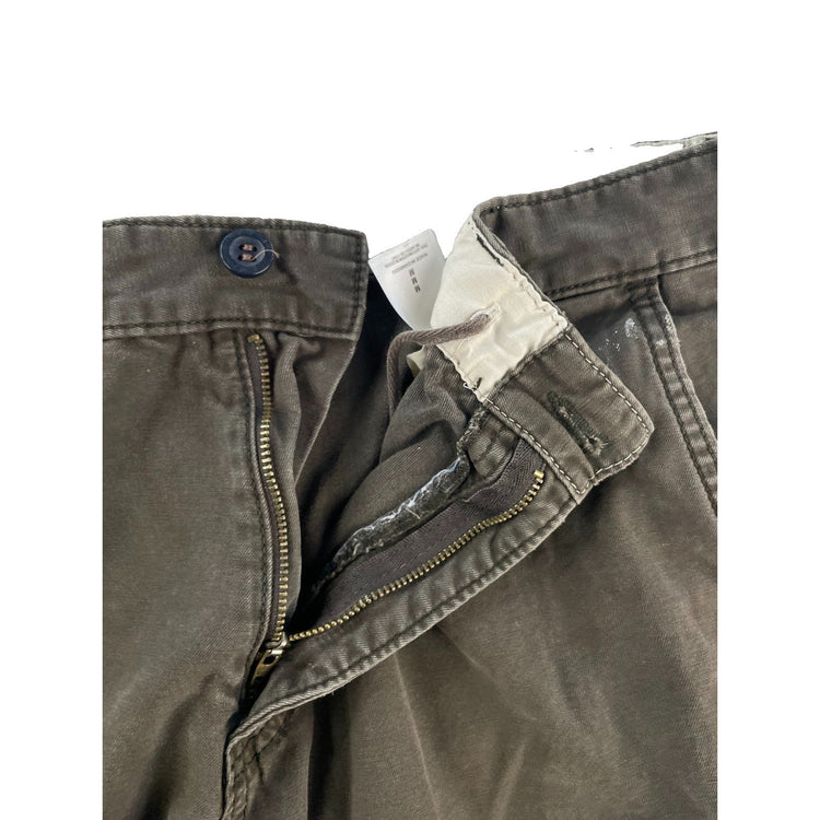 Mens Old Navy Olive Army Green Multi Pocket Classic Length Cargo Shorts Size M