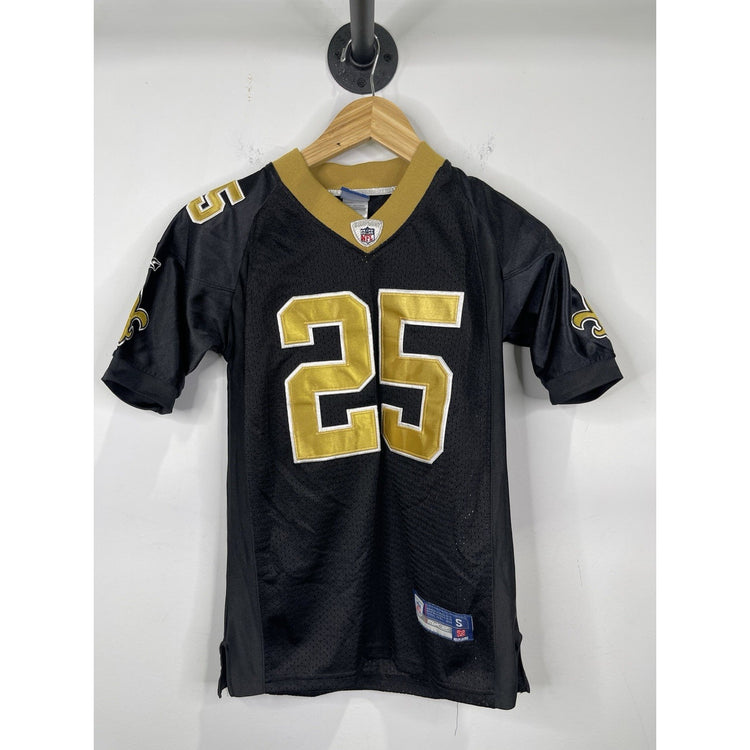 NFL On Field Reebok New Orleans Saint Reggie Bush #25 Black/Gold Jersey Sz S
