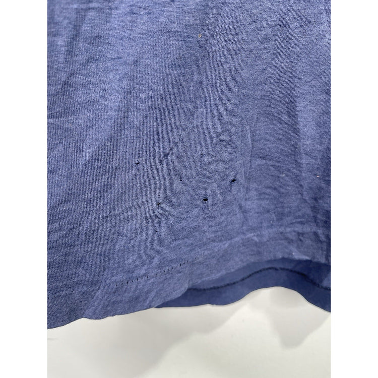 Vintage Men’s Blue Periodic Table Graphic Lightwieight Single Stitch TShirt Sz L